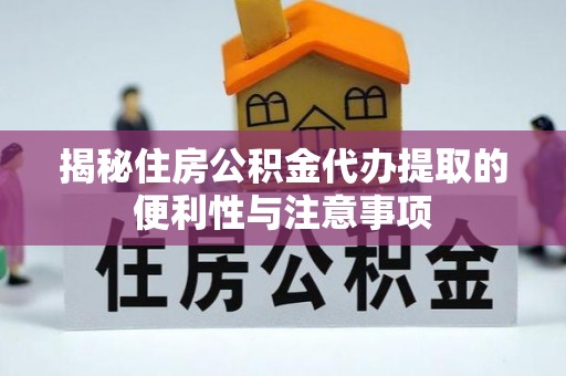 漾濞揭秘住房公积金代办提取的便利性与注意事项